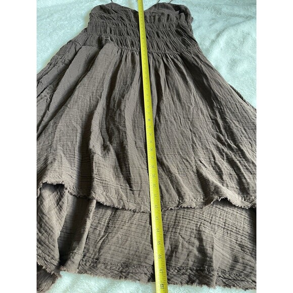 Free People Verbena Midi Dress Chocolate Brown Size Large NWOT - Picture 8 of 13